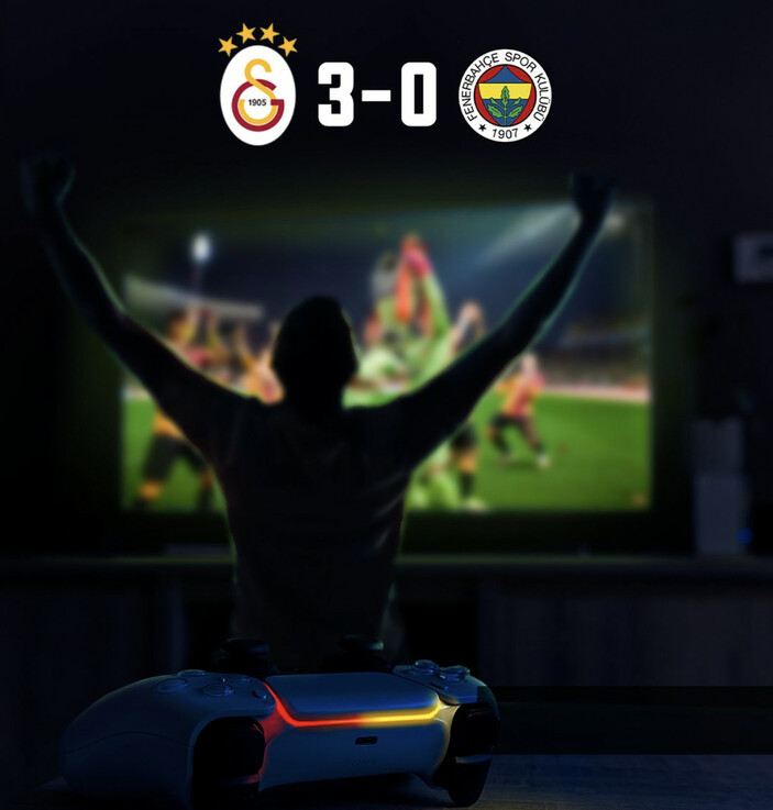 E-Spor'da Galatasaray'dan Fenerbahçe'ye 3-0 göndermesi