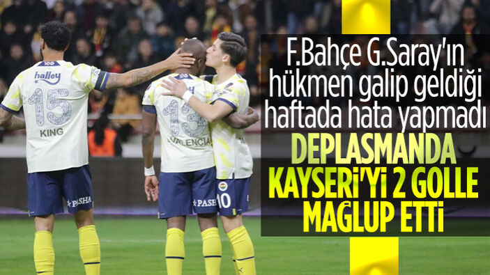 Fenerbahçe, Kayserispor'u iki golle geçti