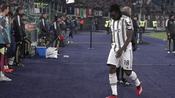 Juventus'ta Moise Kean maçına çıktıktan hemen sonra kırmızı kart gördü
