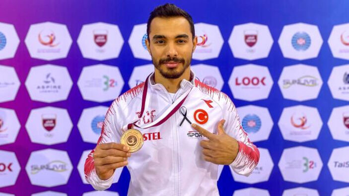 Milli jimnastikçi Ferhan Arıcan Dünya üçüncüsü