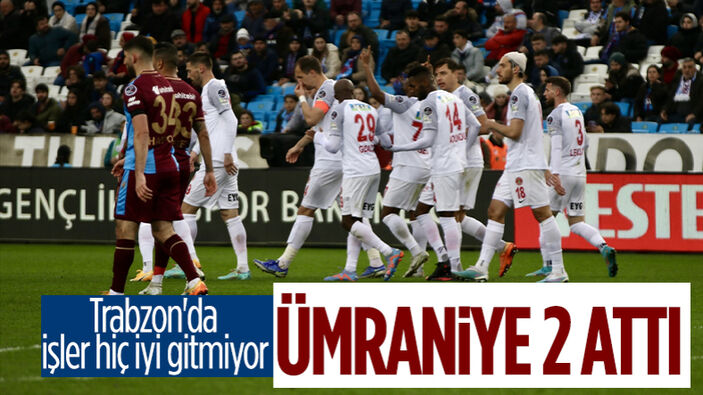 Trabzonspor, Ümraniyespor'a mağlup oldu