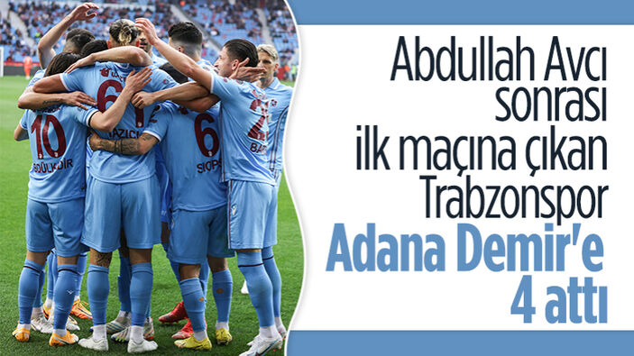 Trabzonspor, evinde Adana Demirspor'u yendi