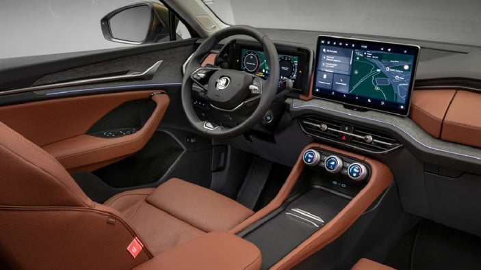 2024 Skoda Kodiaq'ın iç mekanı