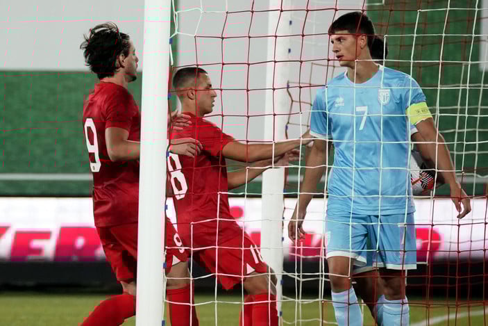 Ümit Milli Futbol Takımı, San Marino'yu üstün başarı ile yendi