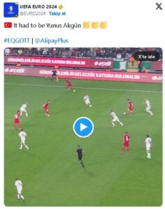 Yunus Akgün’ün Letonya maçında attığı gol, haftanın golü seçildi